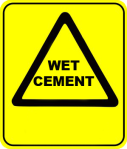 Wet Cement Sign